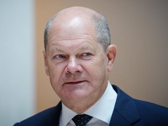    Канцлер ФРГ Олаф Шольц. Фото: Kay Nietfeld/globallook.com