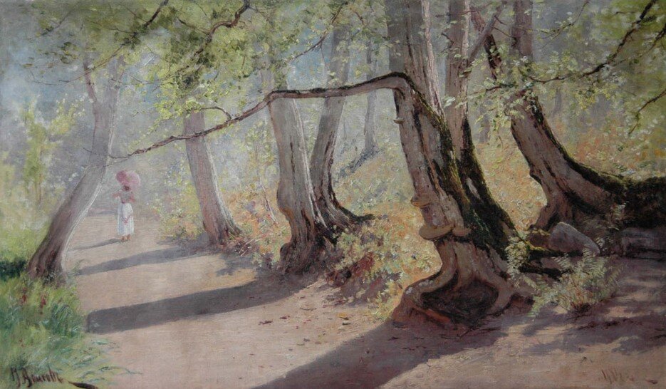 Платановая аллея. 1914 год. Михаил  Алисов.