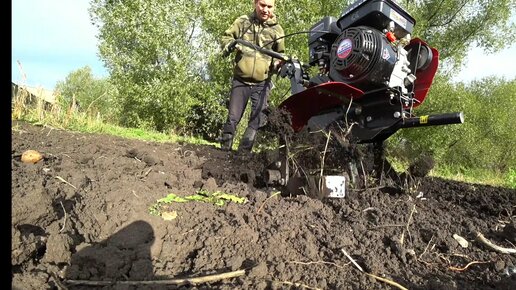 Вспашка ОГОРОДа МОТОБЛОКОМ ока / посев горчицы .осенние работы | Дом в ...