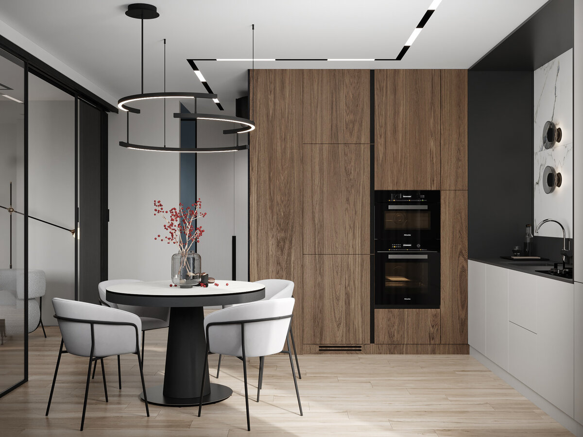 Проект кухни-гостиной от дизайнера Ирины Быстровой для конкурса Вдохновение KERRANOVA 