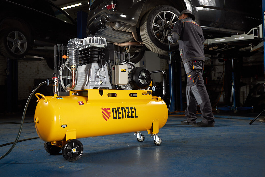В ассортименте Denzel есть автомобильное оборудование, компрессоры и пневмоинструменты, которые пользуются спросом среди владельцев СТО и автомехаников.