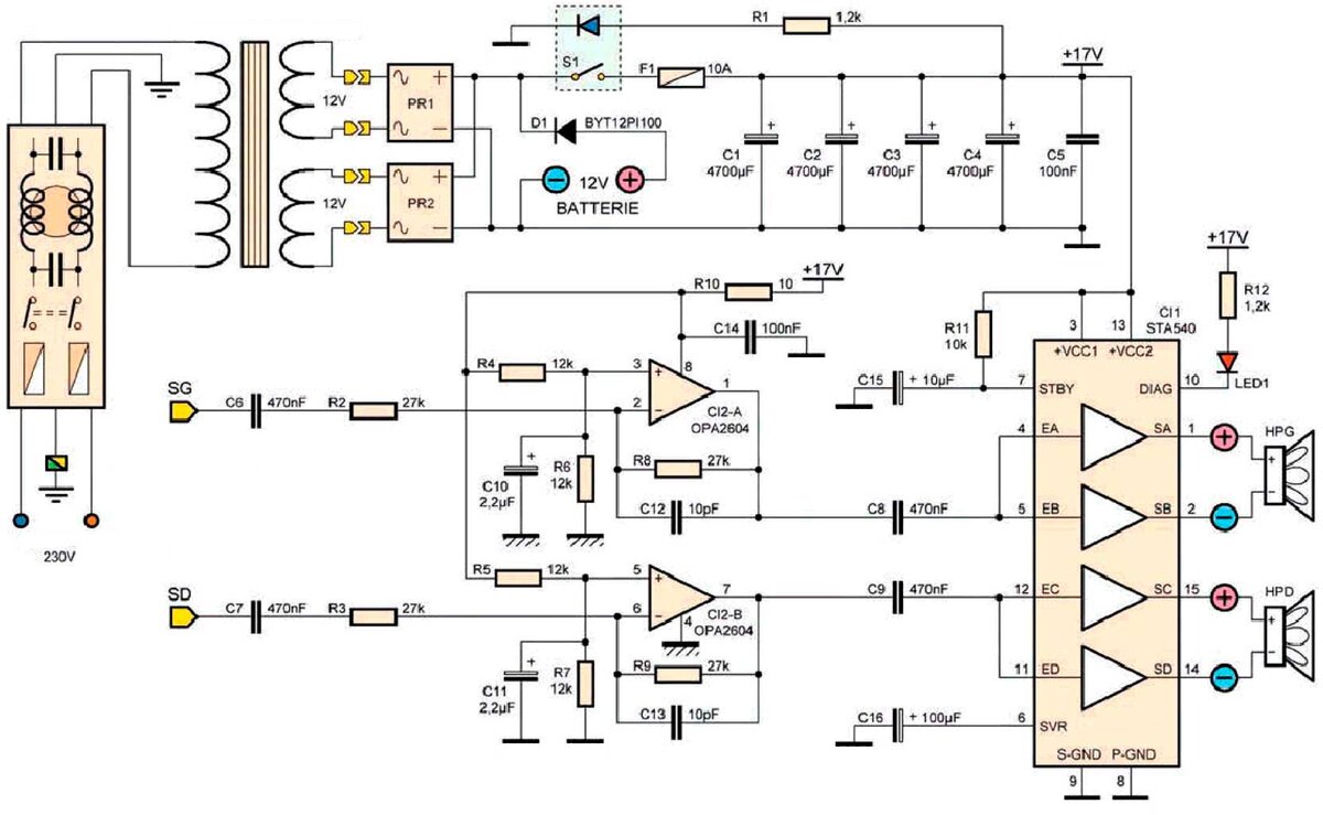 Микросхема sta540sa схема включения