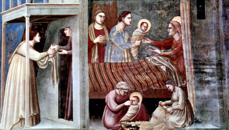    Рождество Богородицы. Фреска Джотто Фото: общественное достояние