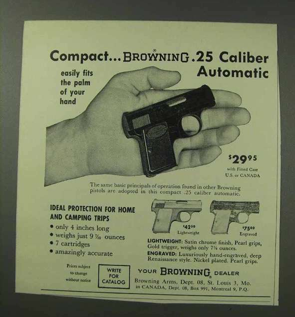 Наследие Браунинга: пистолеты FN Baby Browning и PSP-25