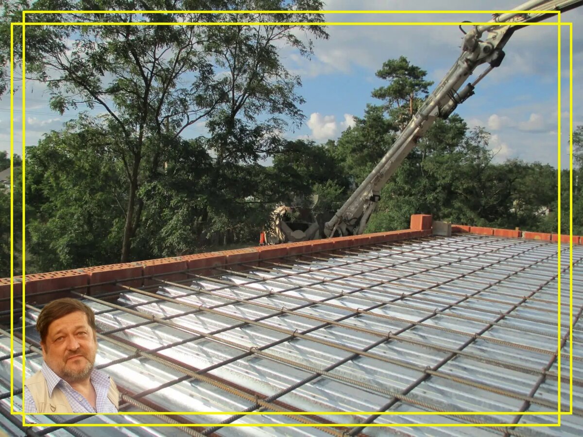 Перекрытие по профлисту. Источник фото: https://clck.ru/33j4fx