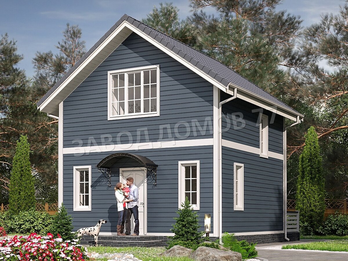 Проект дома из СИП панелей «Фиалка»