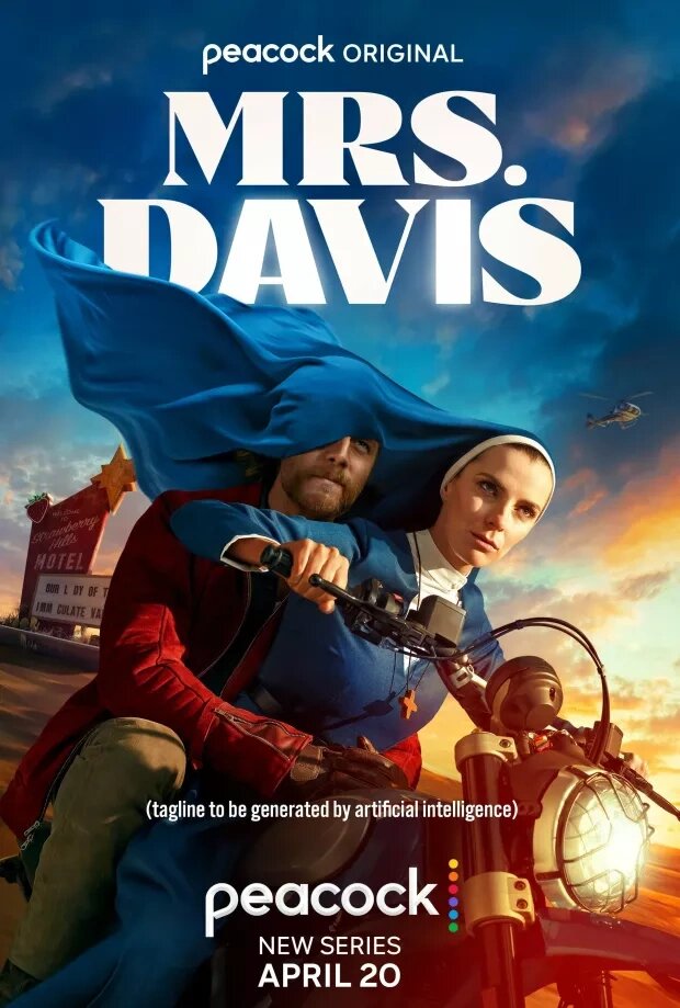 Постер сериала "Миссис Дэвис" (с 2023).Источник фото: Warner Bros. Television.