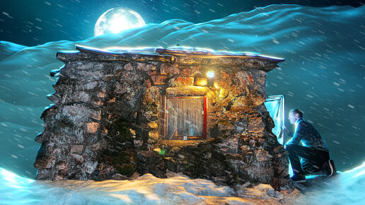 Каменный дом старого рыбака. Заночевал под протекающей крышей