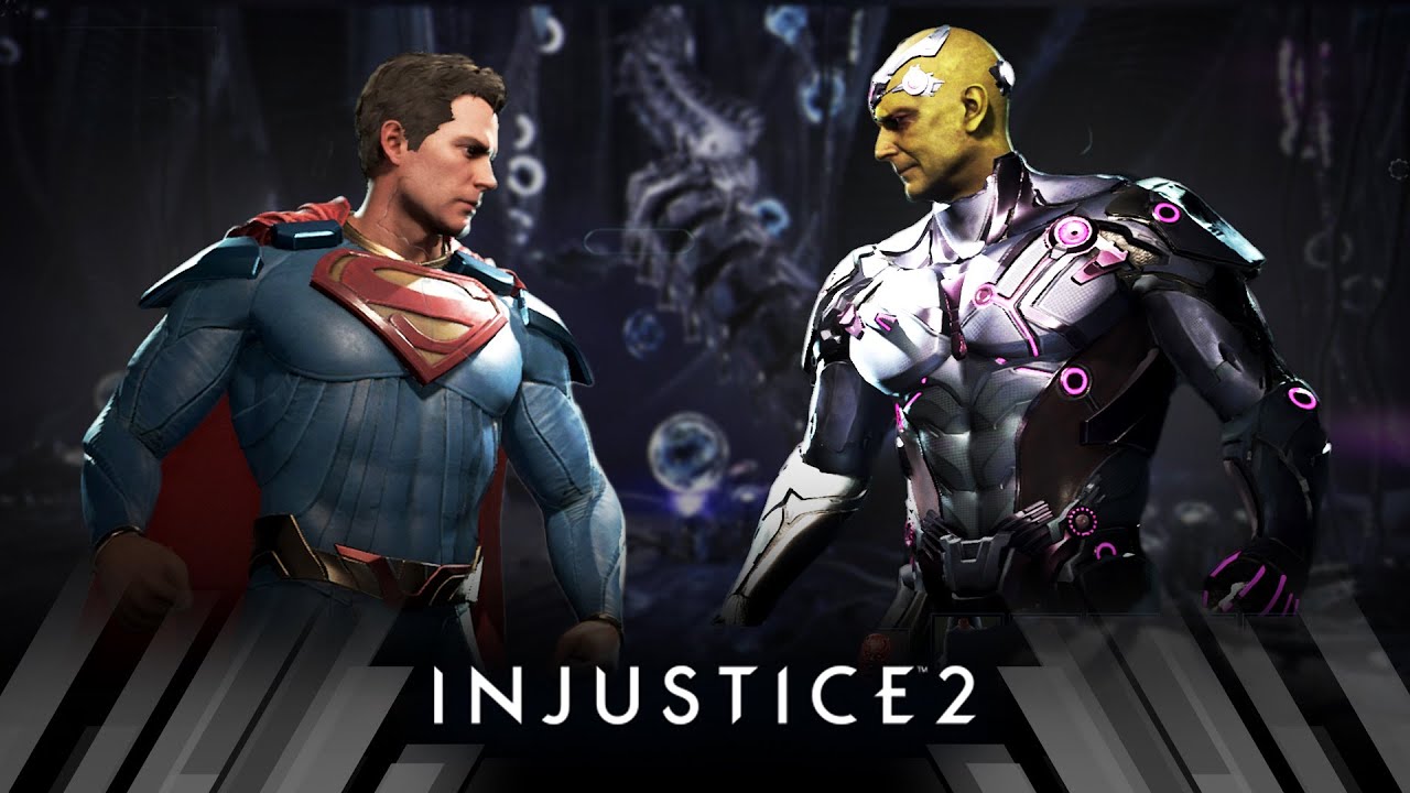 Супермен против Брейниака в игре injustice 2