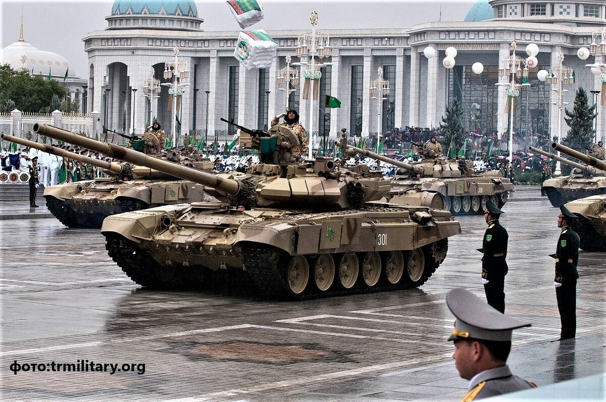 Т-90С в Туркменистане.