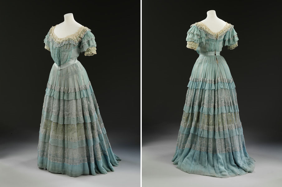 Вечернее платье от Люсиль, ок. 1905. (с) Из коллекции музея Виктории и Альберта