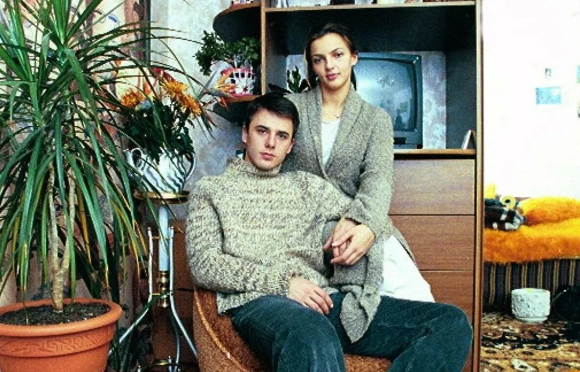 С первой женой Ириной Леоновой. 
