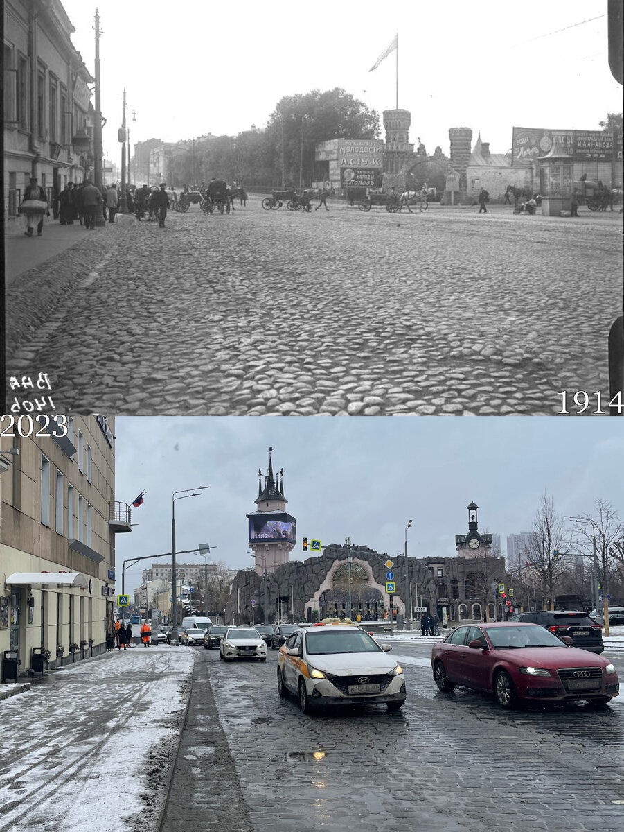 Москва 100 лет назад и сейчас | Now&Then Russia | Дзен