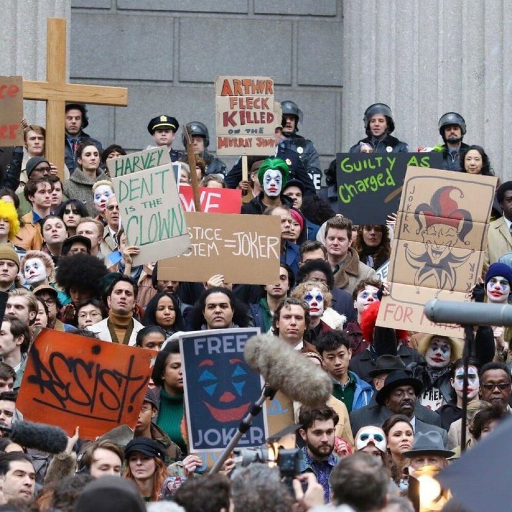     Кадр со съемок фильма «Джокер: Безумие на двоих» (2024)