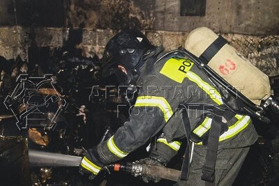    Пожар в Москве, ул. Академика Королева ©пре5сс-служба департамента ГОЧСиПБ