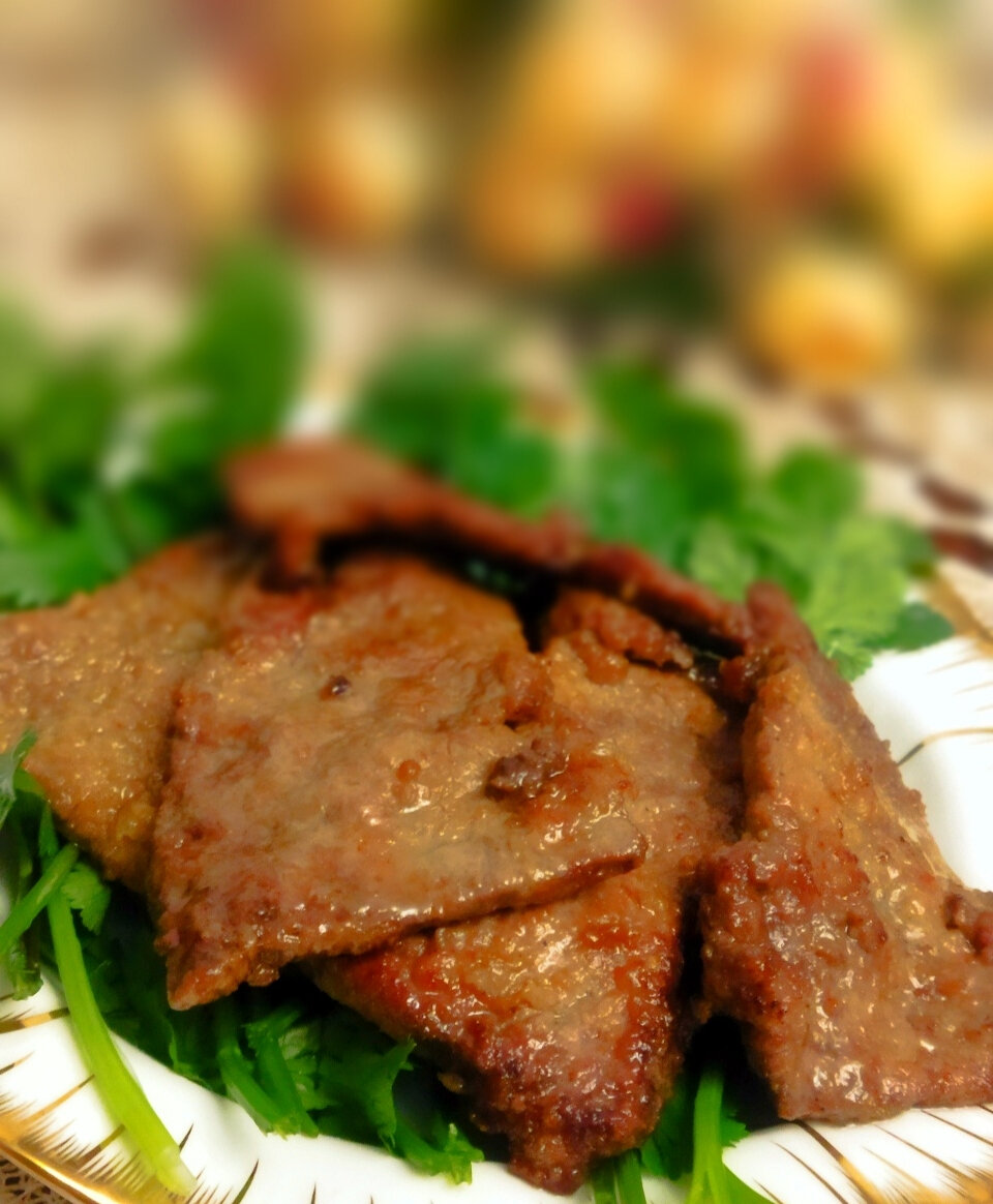 Печень говяжья по-строгановски – пошаговый рецепт приготовления с фото