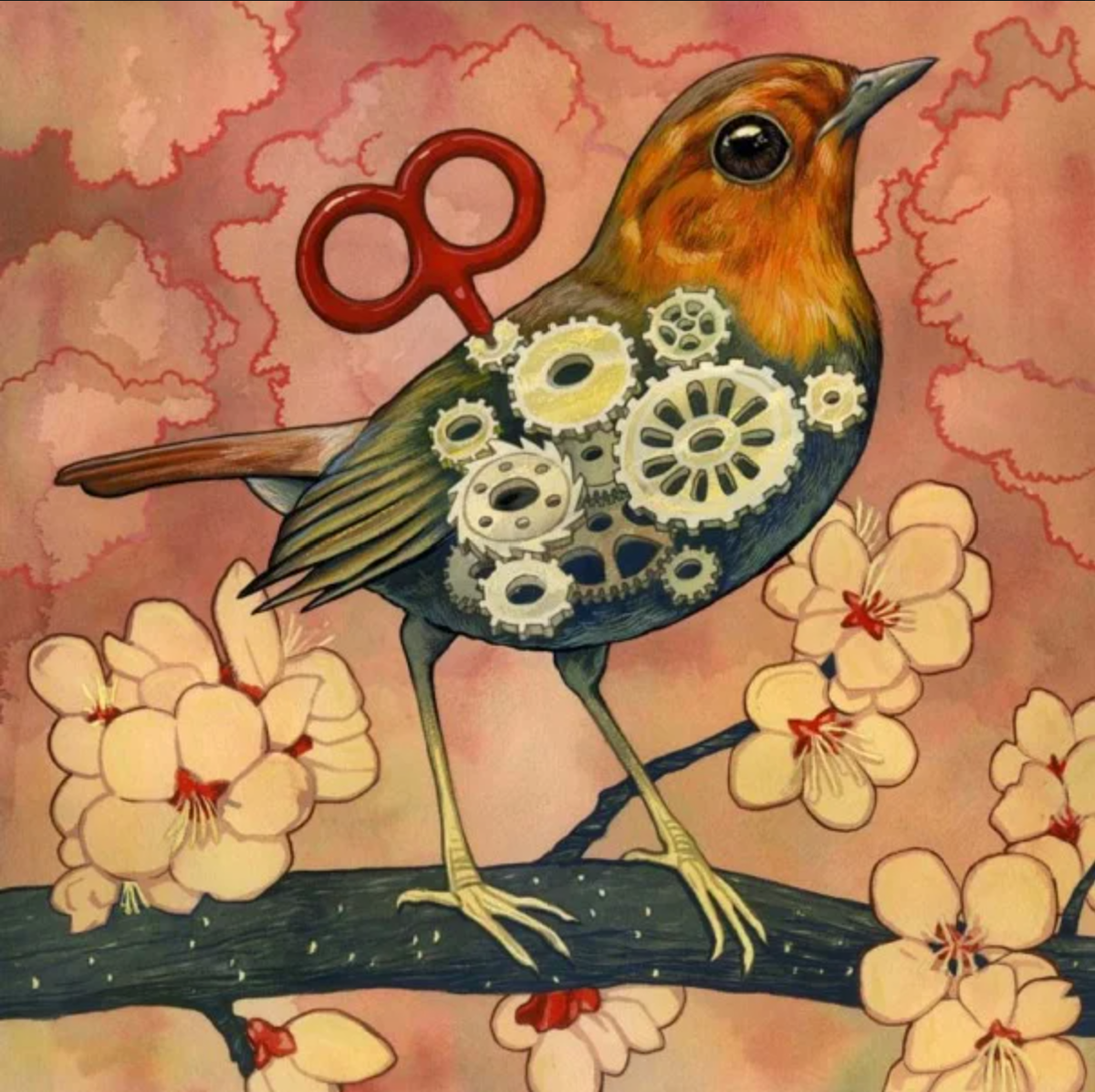 Птица арт. Рисунки птиц арт. Соловей. Соловей арты птица.