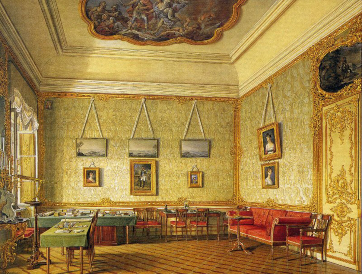Кабинет Александра 1 в Екатерининском Дворце