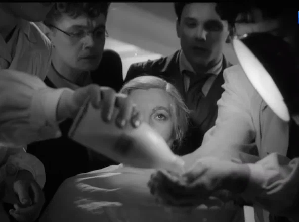 Единственный кадр Юматова в фильме "Весна" 1947 год