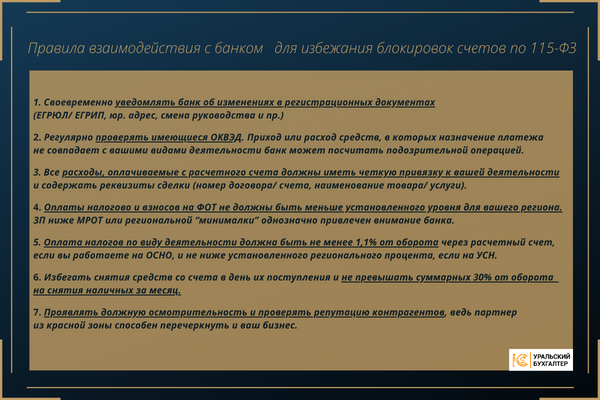 Как заблокировать карту по 115 фз