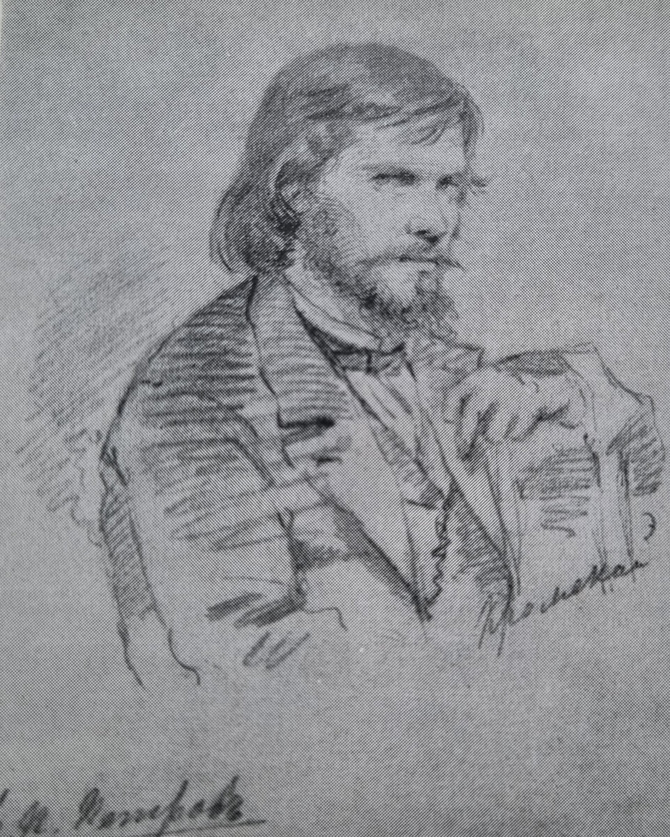 Николай Петрович Петров 1834-1876, Один из участников бунта "тринадцати" в ИАХ