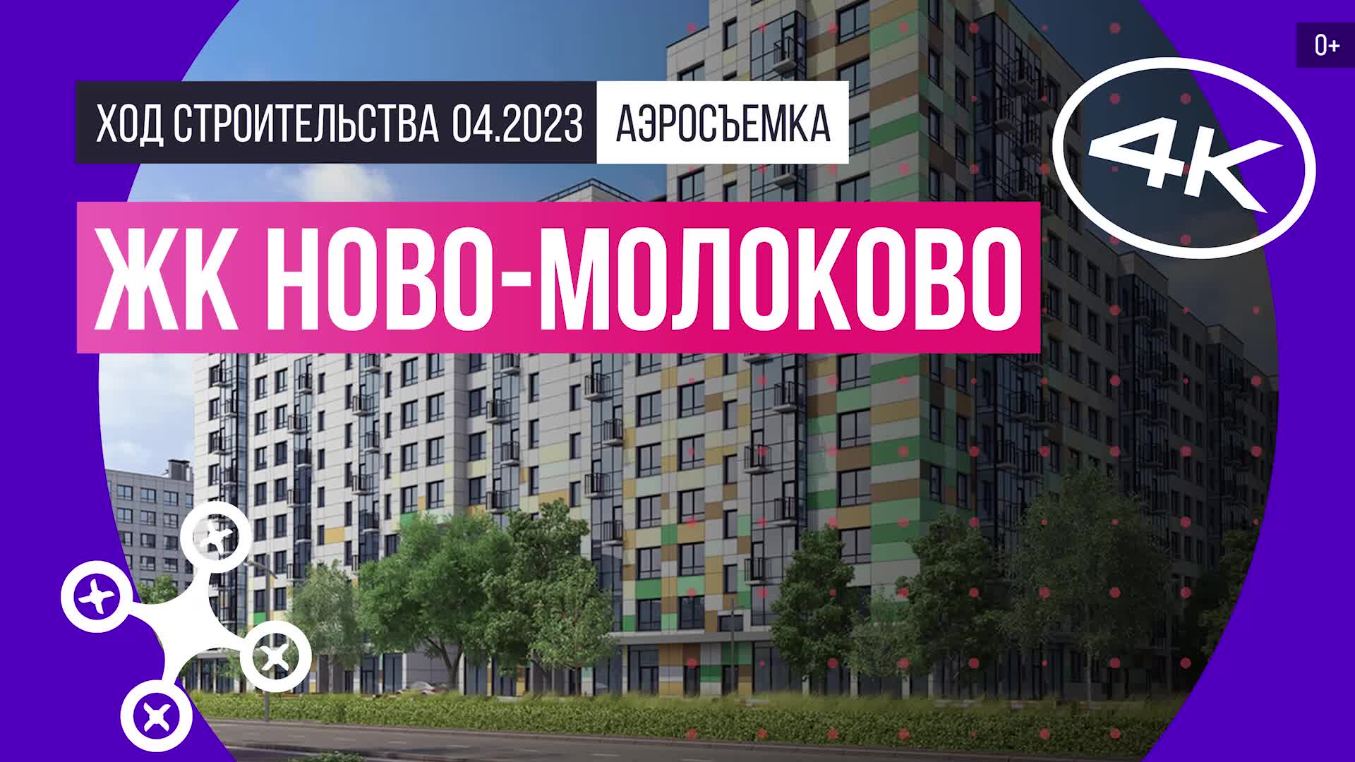 ЖК «Ново-Молоково» в Подмосковье – аэросъемка Новострой-М