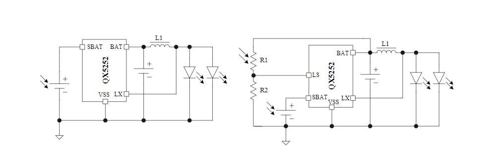 Схема фонарика на солнечном элементе, на qx5252