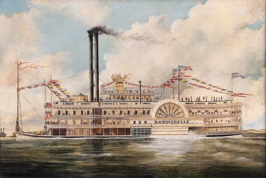 Старинный американский корабль. 