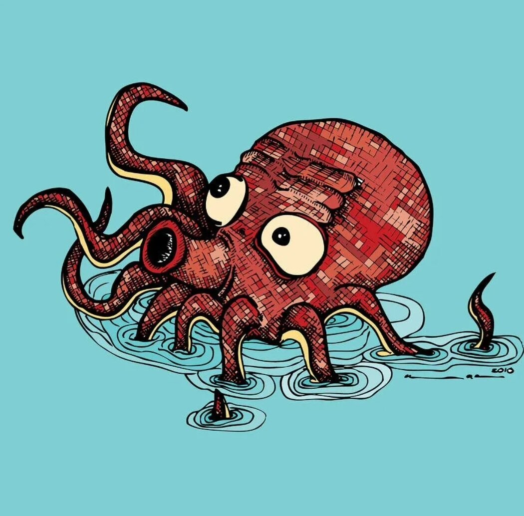 Смешной осьминог. Осьминог иллюстрация. Осьминог. Смешные осьминожки. Осьминог джильберта.