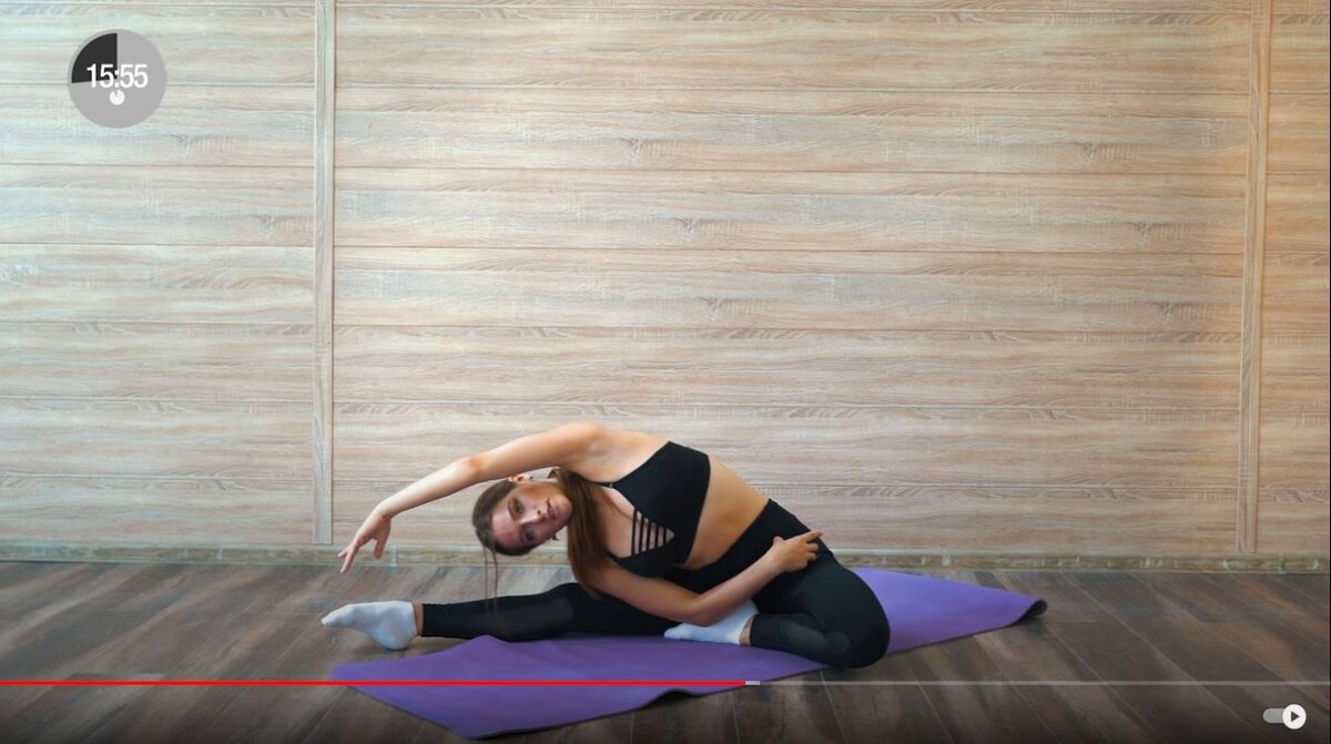 Скриншот из видео, наклон корпусом в сторону