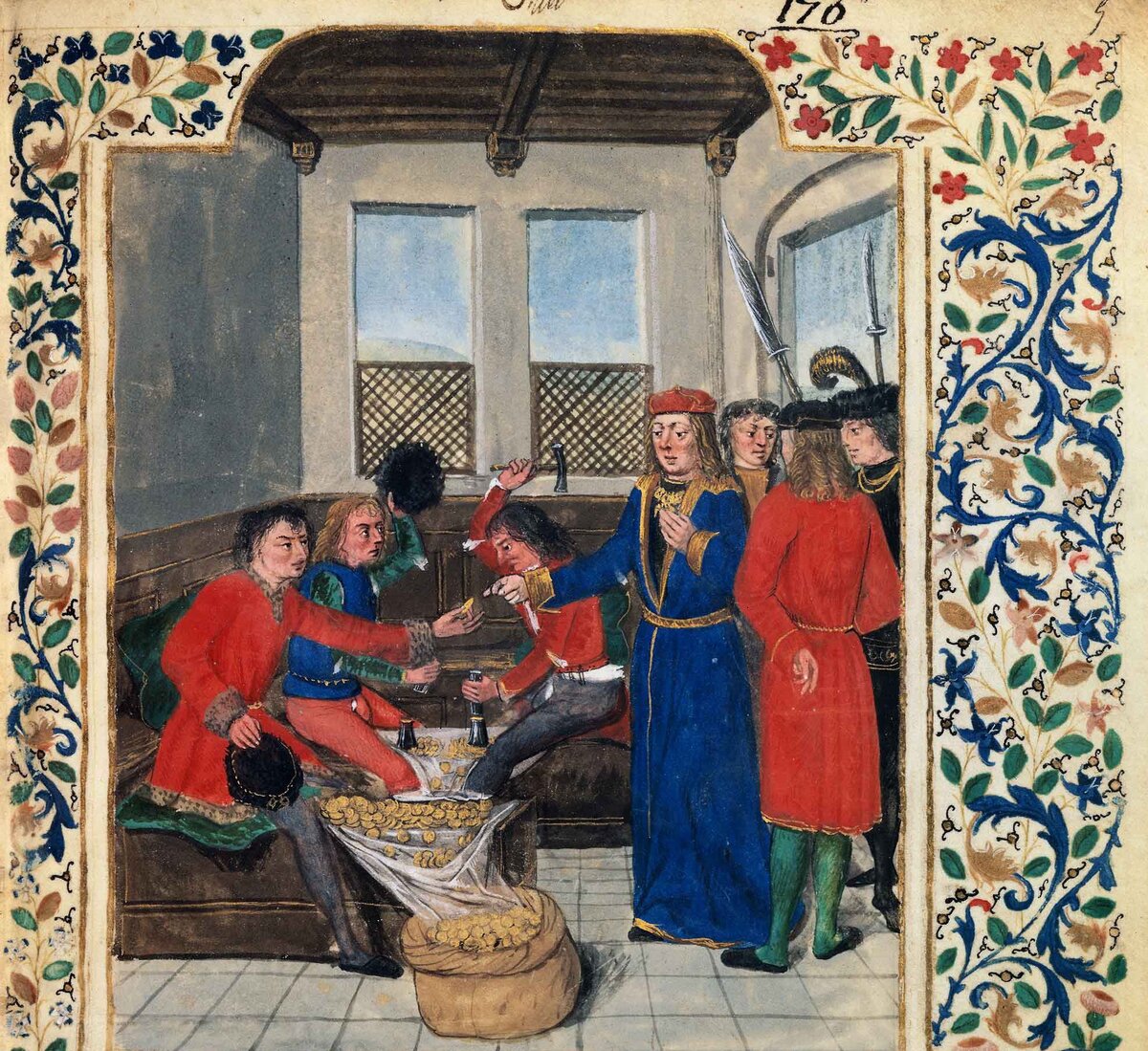 Николя Орем (ок. 1322-1382). Трактат о первом изобретении монет.  Денежная мастерская.  French 23927 © Bibliothèque nationale de France. 