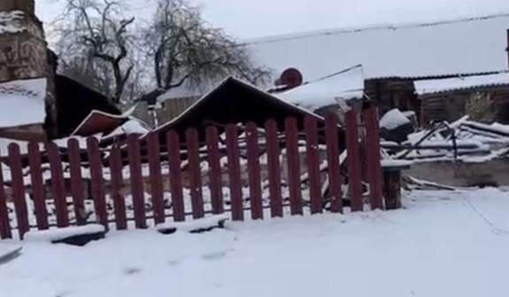    пострадавший дом в Брянской области, t.me/klimadm/1221
