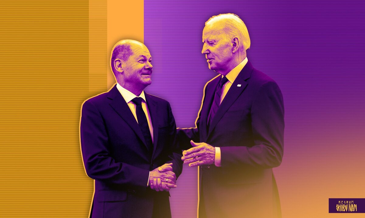    Олаф Шольц и Джо Байден Иван Шилов (с) ИА REGNUM