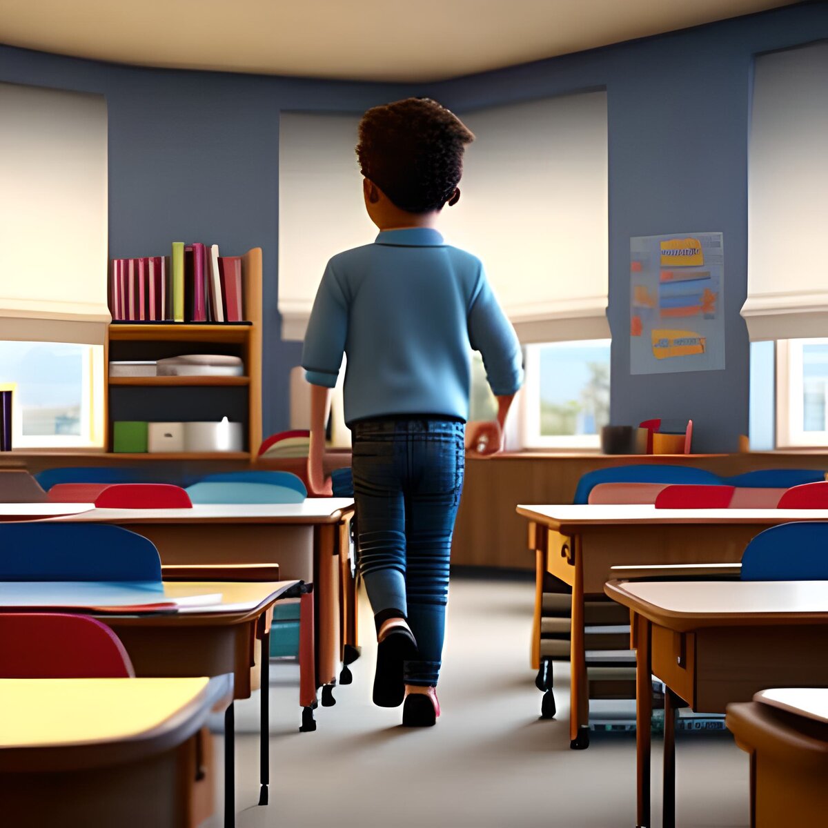 Миша ушел и забыл свой учебник на столе