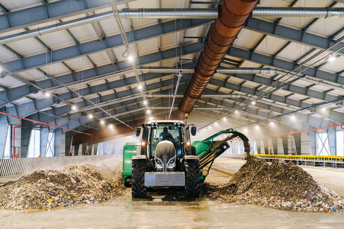 Технологии компостирования пищевых отходов на КПО Группы компаний ЭкоЛайн.
