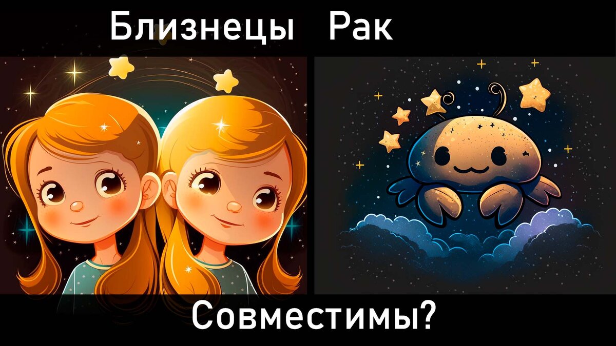 Близнецы и рак дружба