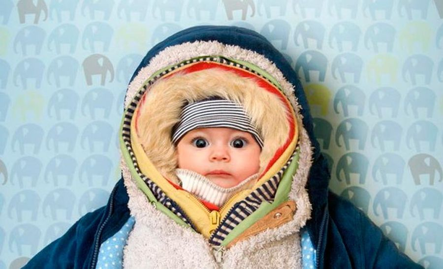 Дети одевались потеплее