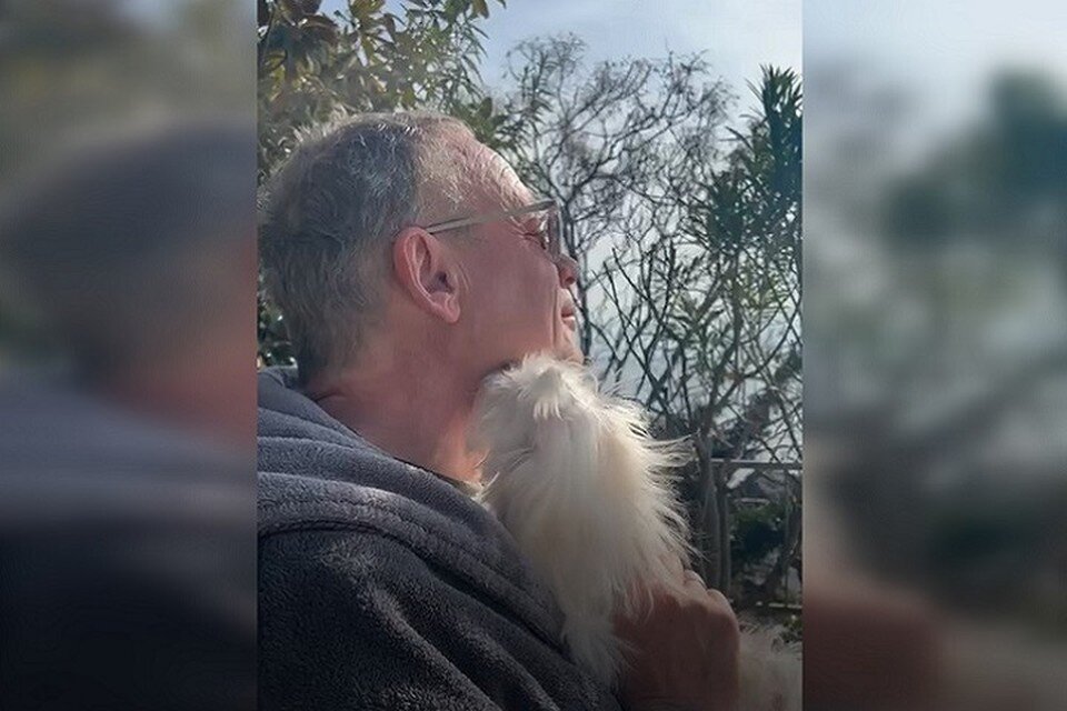     Сергей Жигунов на даче в Крыму. Фото: Виктория Ворожбит/Telegram