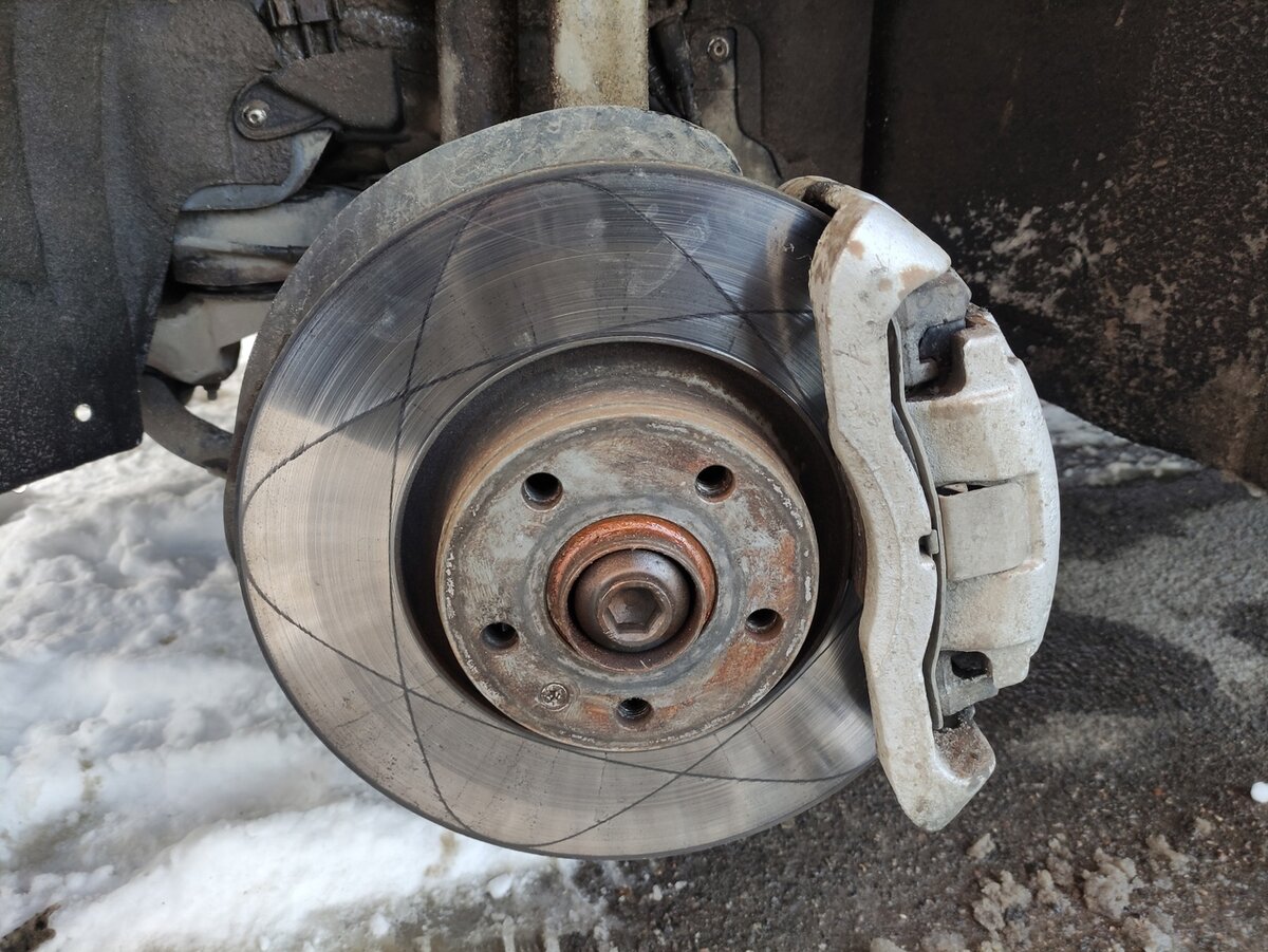 Тормозной диск на Ауди А6 С6