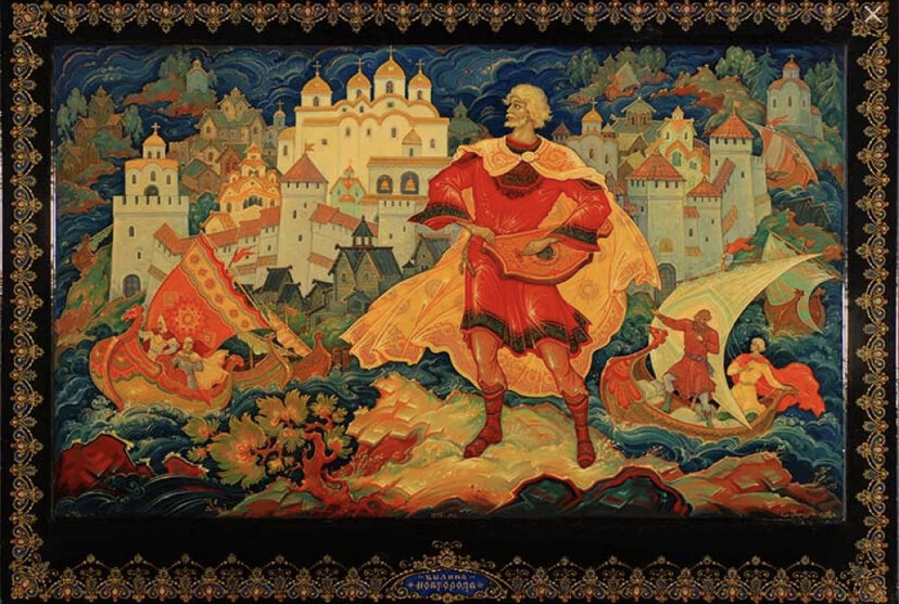 Лаковая миниатюра по мотивам былины «Садко» фото из сети