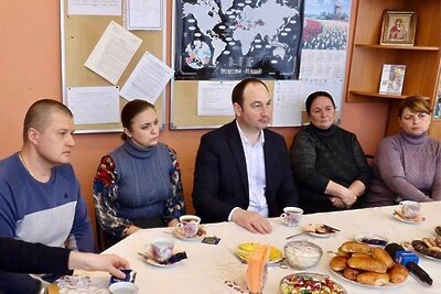    Глава городского округа Ступино Сергей Мужальских встретился с семьями мобилизованных ©