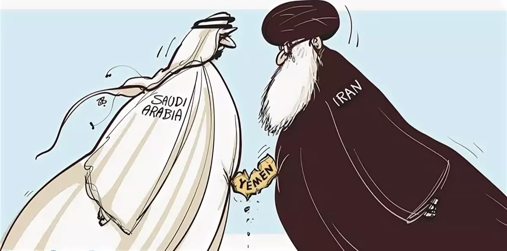Конфликт в Йемене. Карикатура Эмада Хаджжаджа.
