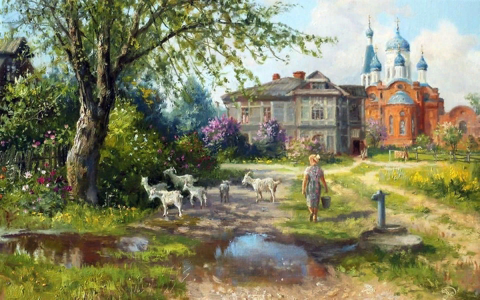 Картина мой город древний молодой