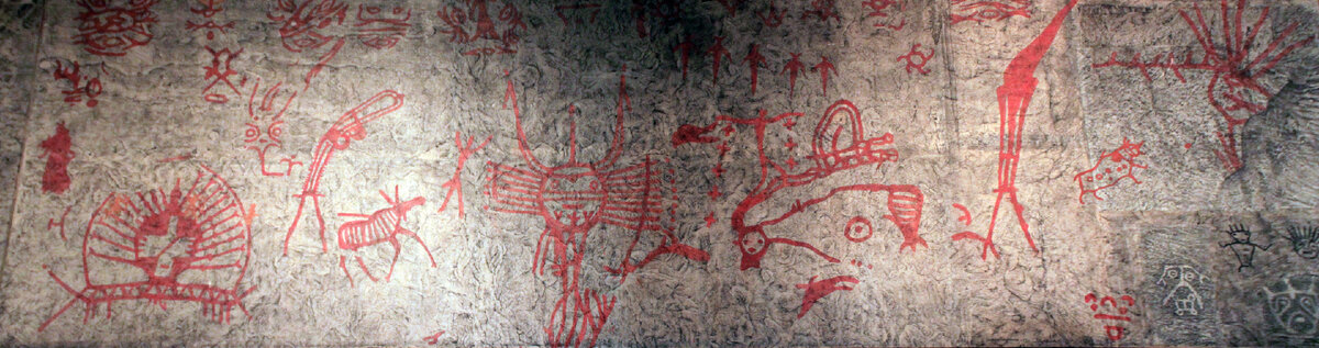 коллекция наскальных рисунков Окунёвской археологической культуры