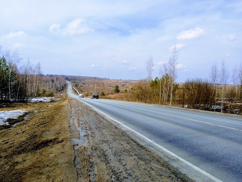 И снова вид дороги - не сидится мне на месте))