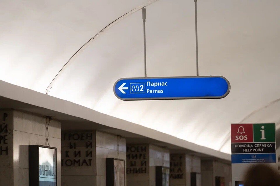     Станцию метро "Парнас" закрыли на 10 минут вход в Петербурге. Юлия ПЫХАЛОВА