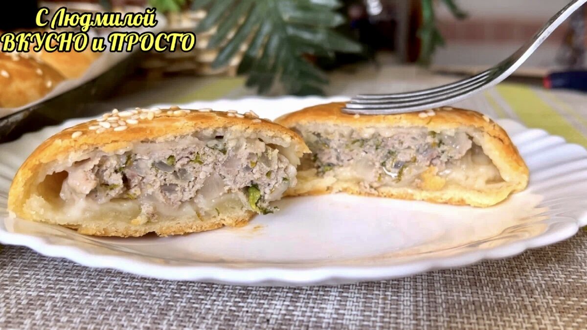 Закусочный торт Наполеон с мясом и грибами