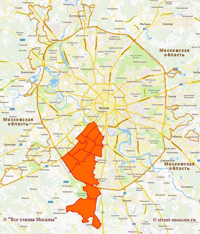 Юго западная карта