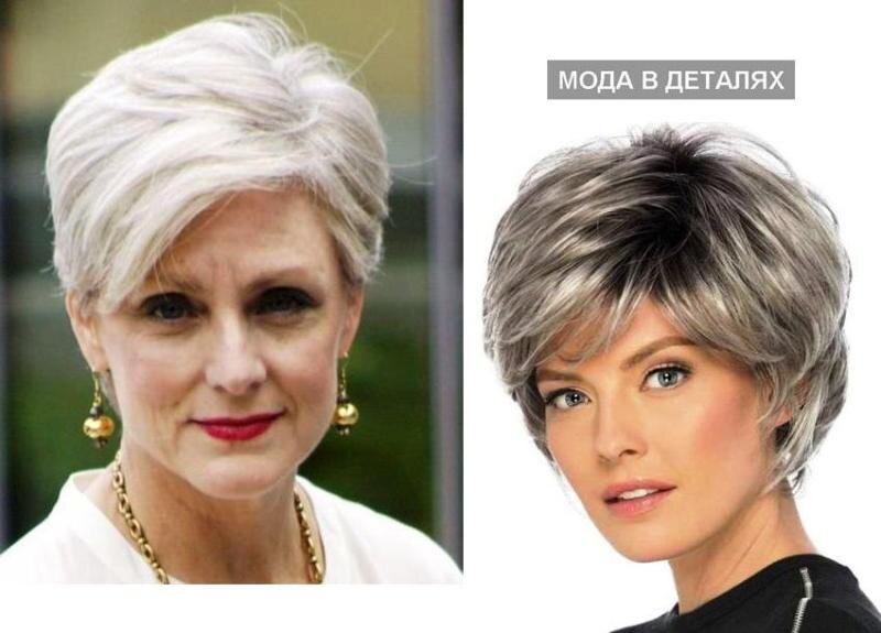 Стрижки на седые волосы