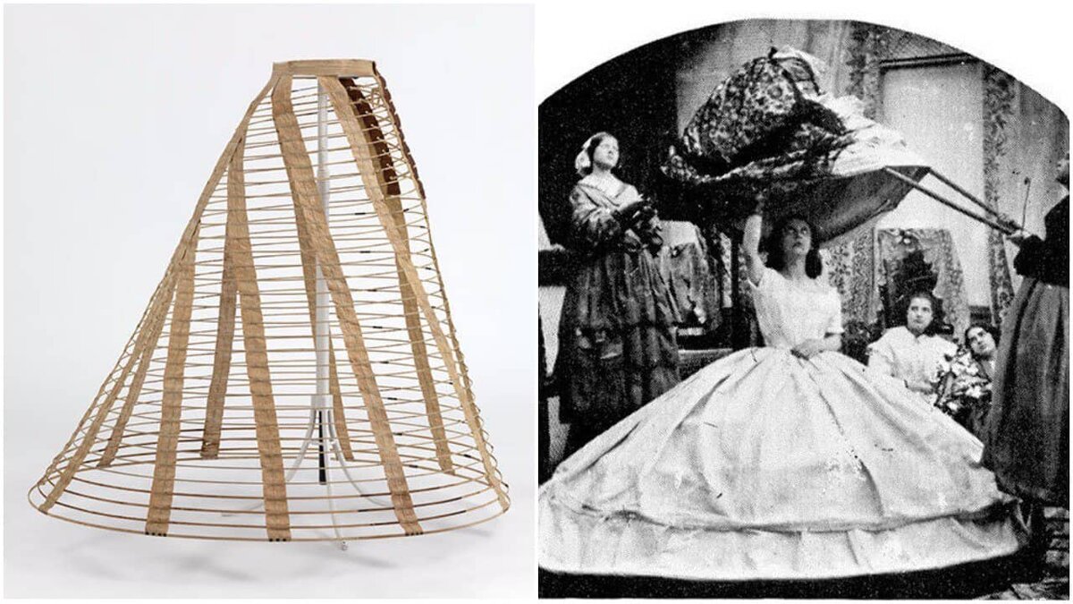 Кринолин - юбка-обруч 19 века.